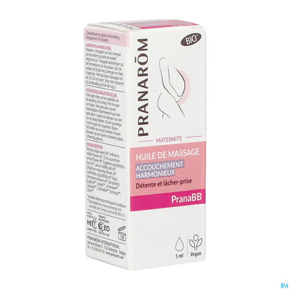 PranaBB Maternité Huile de Massage Accouchement 5 mL