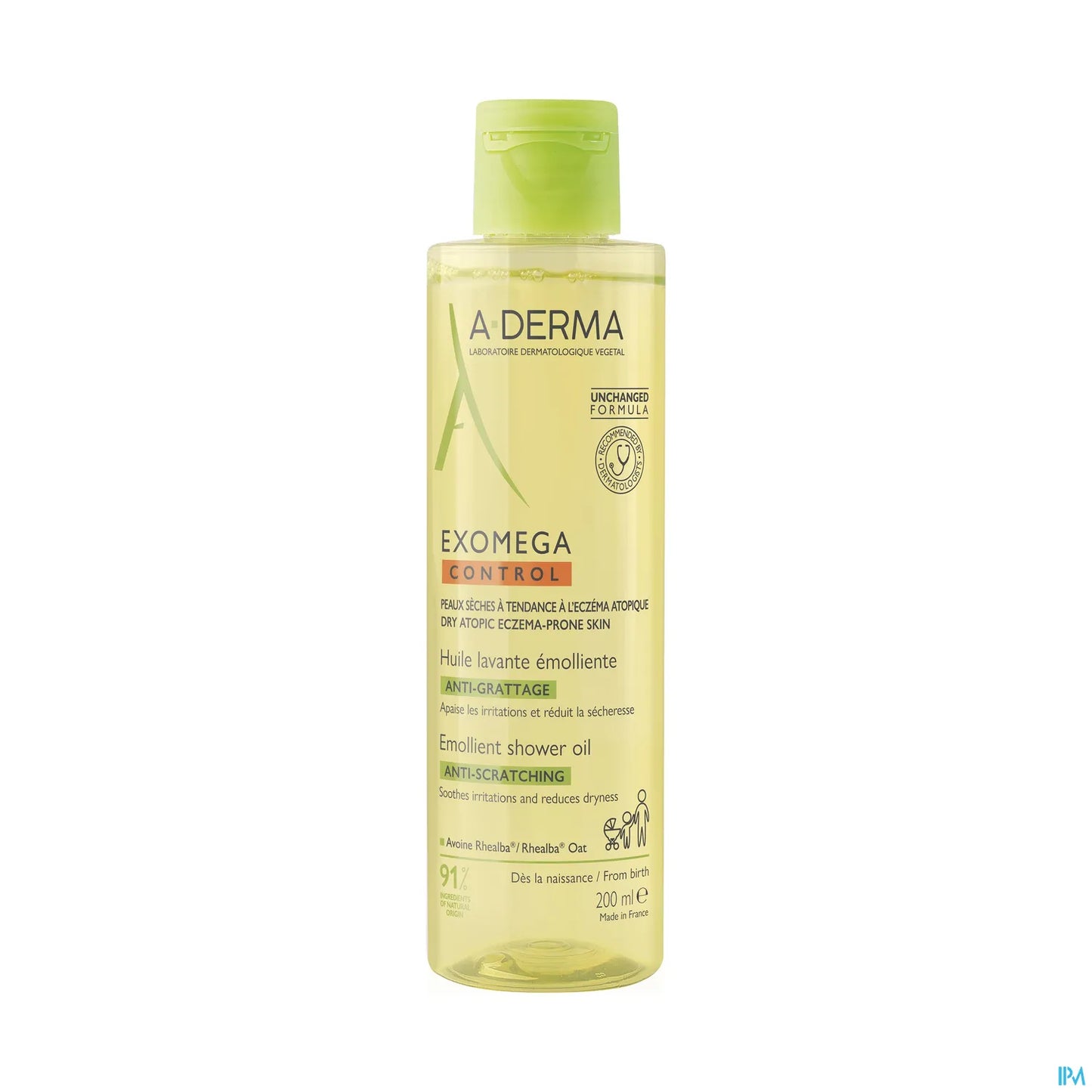 Exomega Control Huile Lavante Émolliente 200 mL