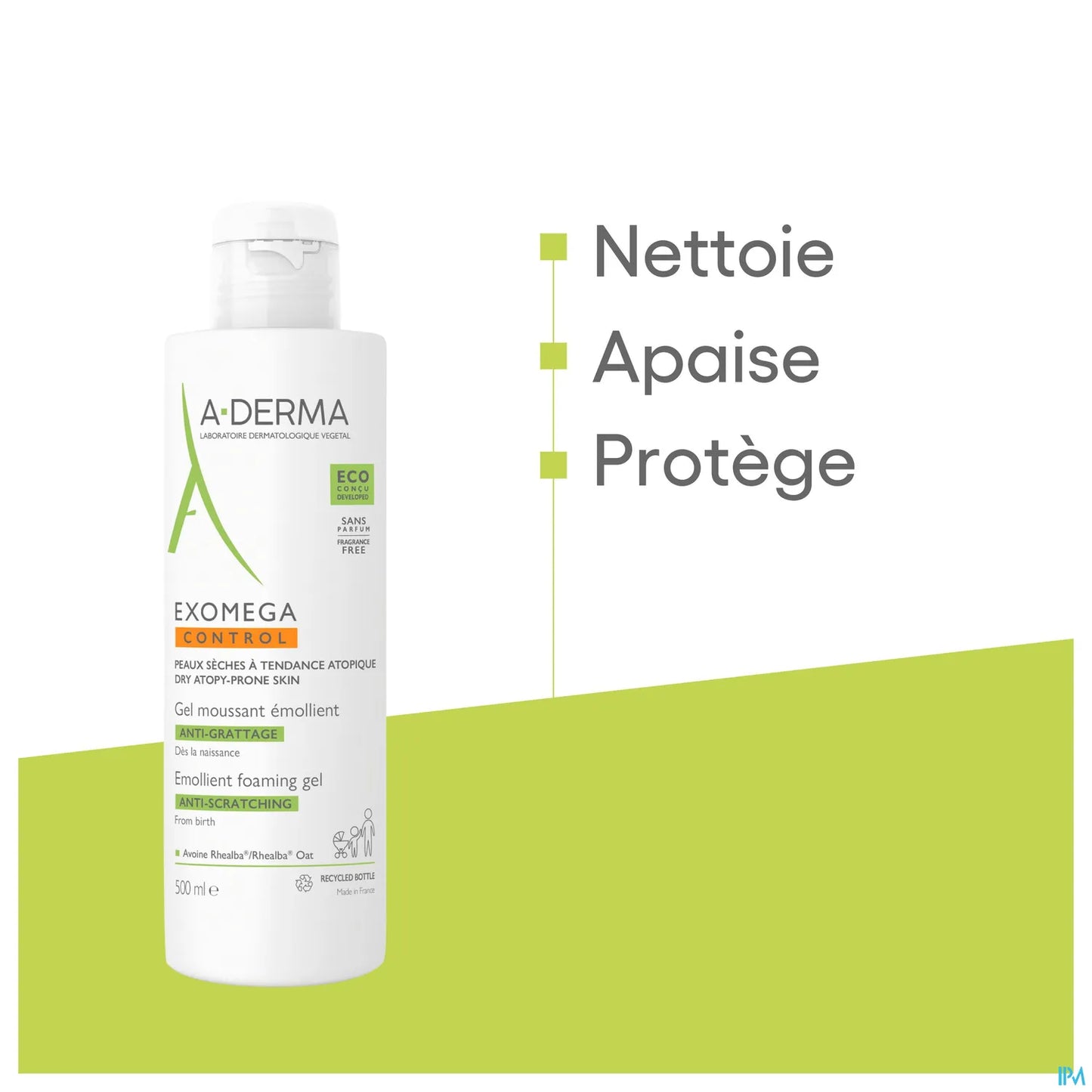 Exomega Control Gel Moussant Émollient Anti-Grattage 500ml