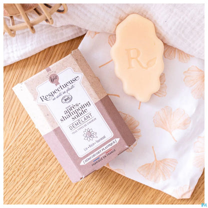 Après-Shampooing Solide Démêlant Bio Pain de 40g