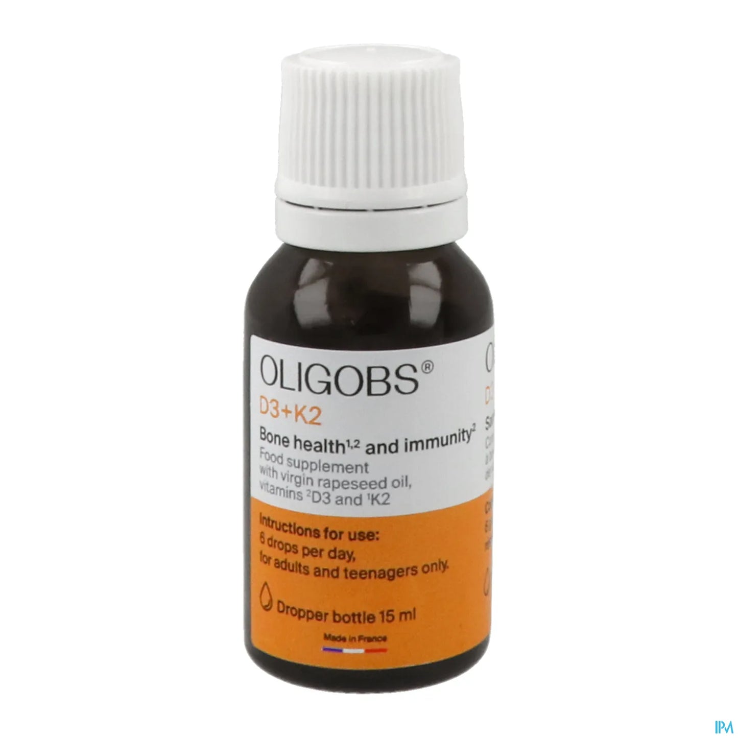 Oligobs D3 + K2 Flacon Compte Gouttes 15 mL