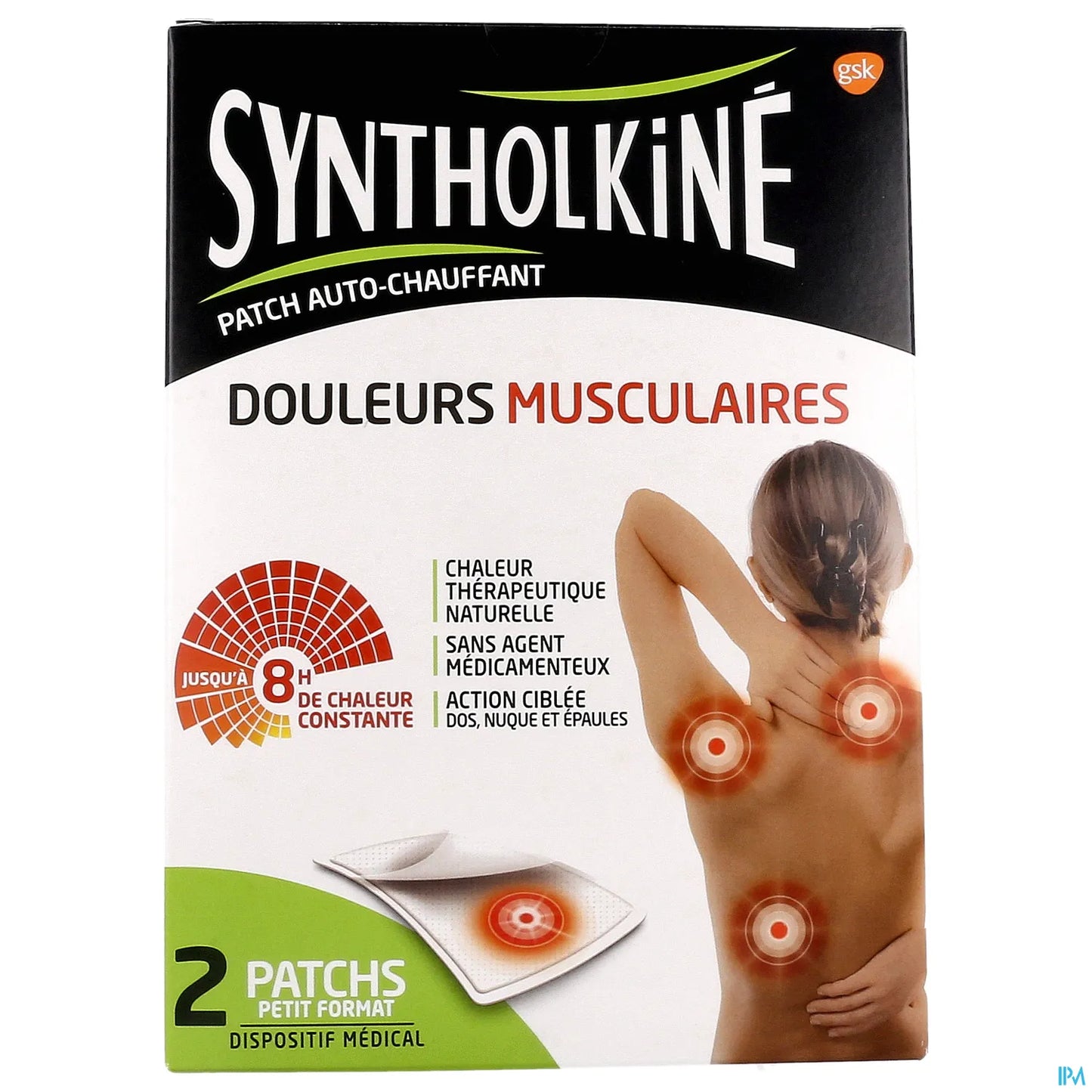 Cerotto riscaldante di piccole dimensioni 13 x 9,5 cm autoadesivo per il trattamento del dolore muscolare