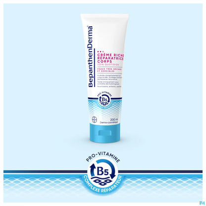 BepanthenDerma Rich Repairing Body Cream 200ml