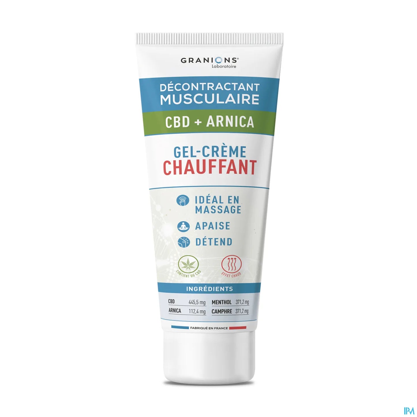 Décontractant Musculaire Gel-Crème Chauffant CBD Arnica 75ml