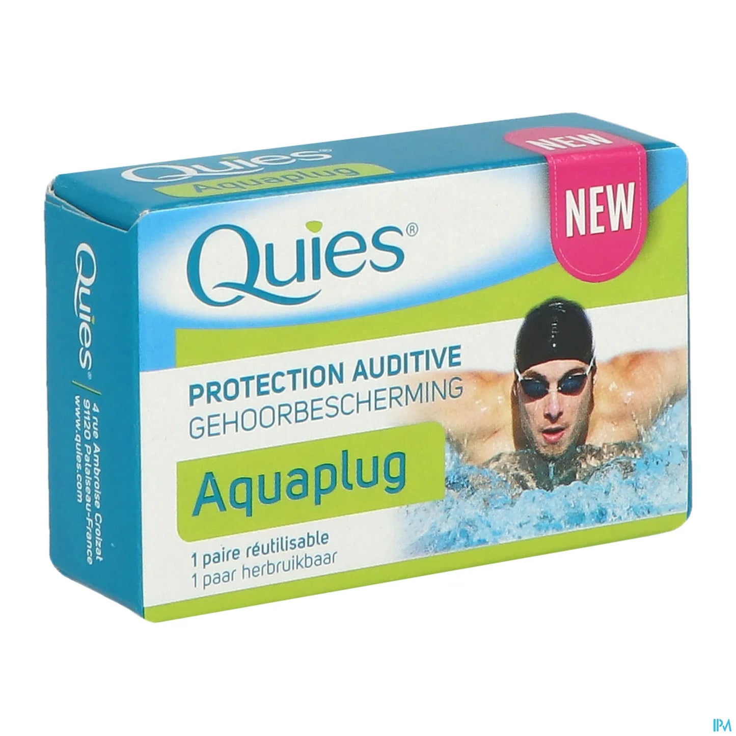 Aquaplug Protection Auditive Natation 1 Paire Reutilisable