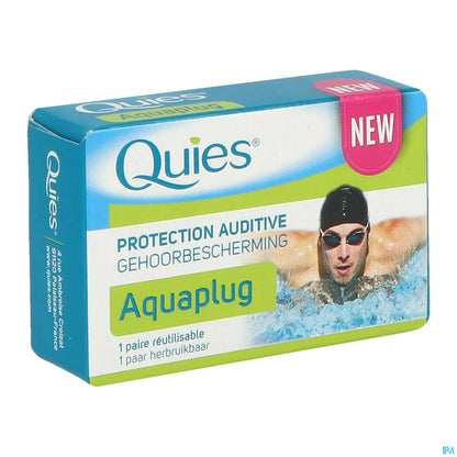 Aquaplug Protection Auditive Natation 1 Paire Reutilisable