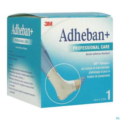 Adheban Plus Bande Élastique Adhésive 6cmx2.5m