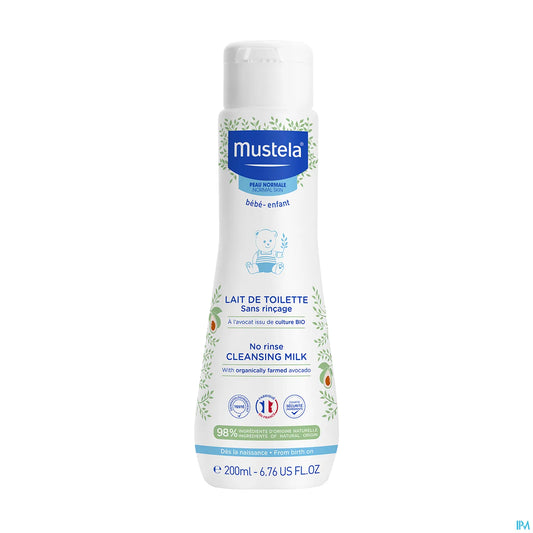 Lait de Toilette Peau Normale 200ml Sans Rinçage à l'Avocat Bio
