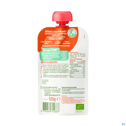 Peach Pear Fruit Puree 120g