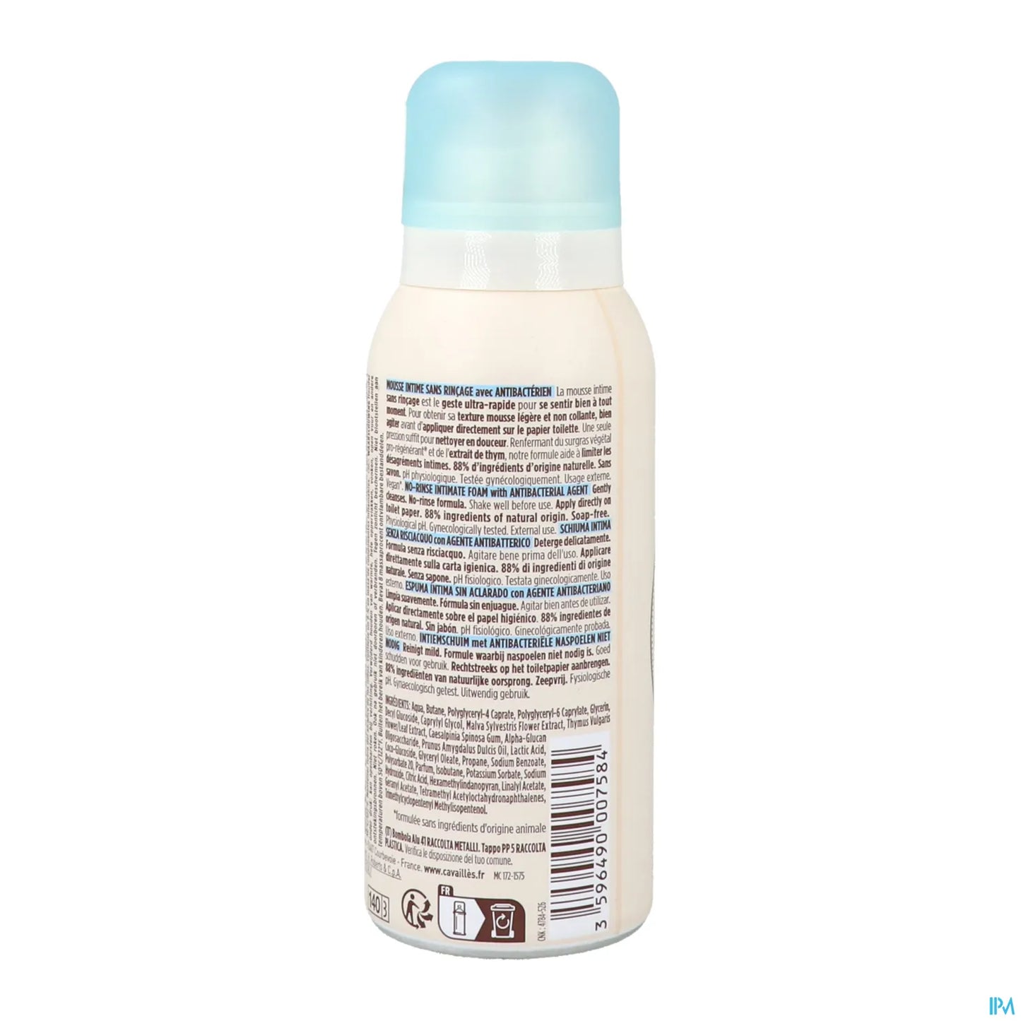 Rogé Cavaillès Antibacterial No-Rinse Intimate Foam 100ml