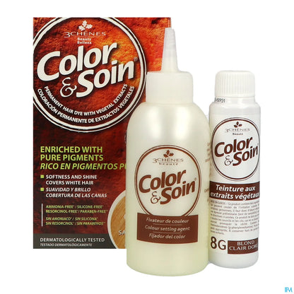 3 Chênes Color& Soin Coloration 8G Blond Clair Doré