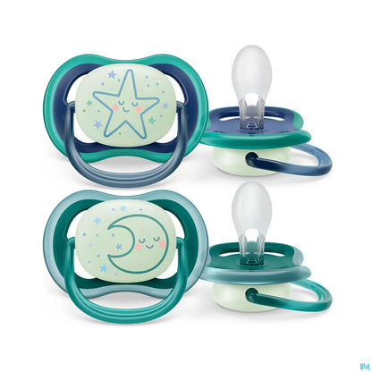 Philips Avent Sucette Ultra Air Nuit 6-18 Mois