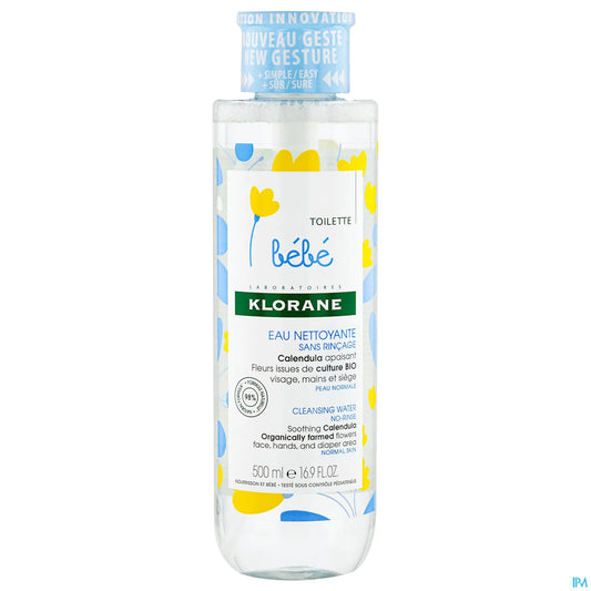 Bébé Eau Nettoyante Sans Rinçage Au Calendula 500ml