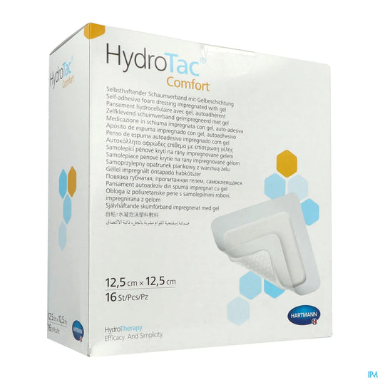 Hydrotac Comfort Pansement Adhésif 12,5 x 12,5 cm boîte de 16