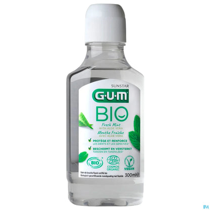G.U.M Bio Bain de Bouche Menthe Fraîche Aloe Vera 300ml