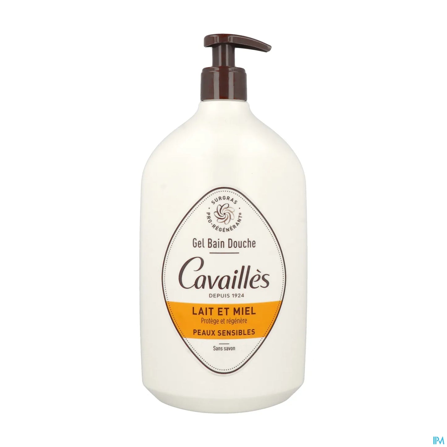 Rogé Cavaillès Gel Bain Douche Peaux Sensibles Lait et Miel 1L