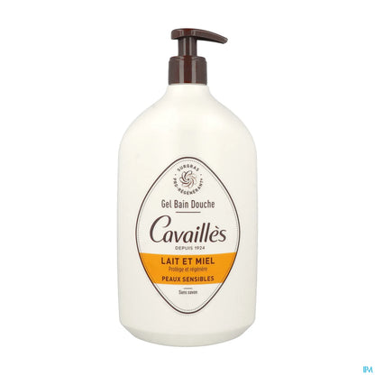 Rogé Cavaillès Gel Bain Douche Peaux Sensibles Lait et Miel 1L