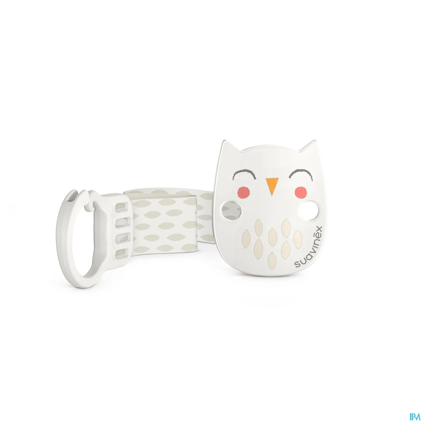 Pacifier Clip Grey Ribbon 1 Unit