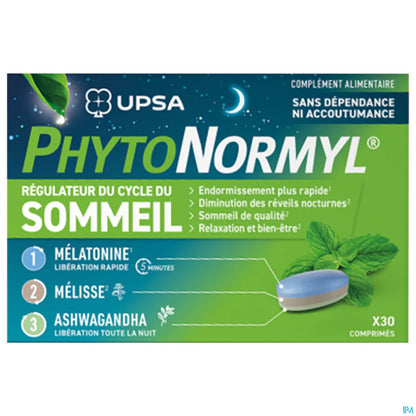 PhytoNormyl Régulateur de Cycle Du Sommeil 30 Comprimés