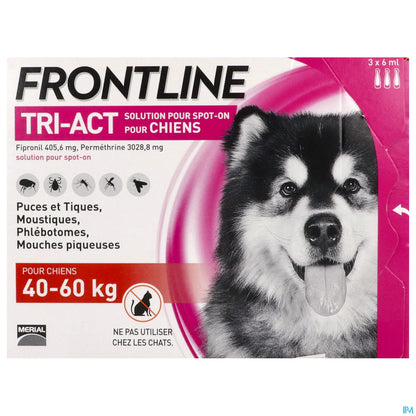 Tri-Act Dog 40-60kg 3 Pipettes