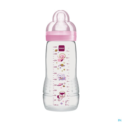 Biberon Easy Active 2ème Âge Rose 330ml