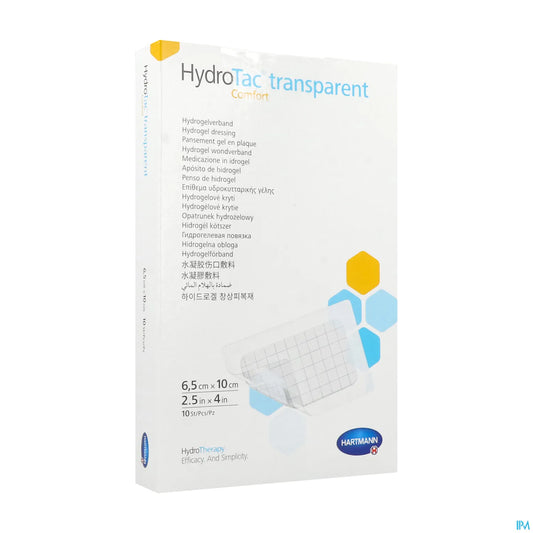 Hydrotac Transparent Confort 6,5x10 cm Boîte de 10