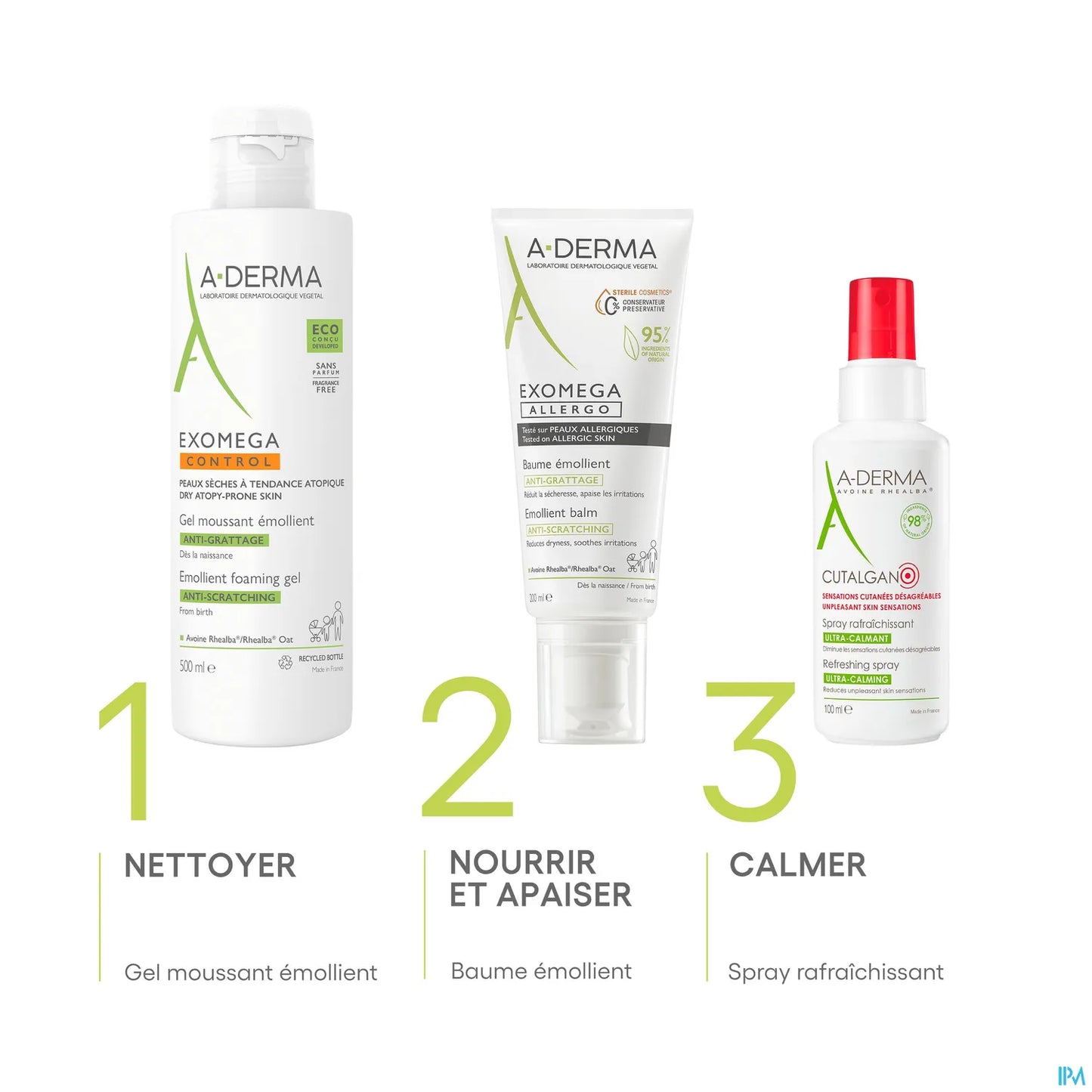 Exomega Control Gel Moussant Émollient Anti-Grattage 500ml