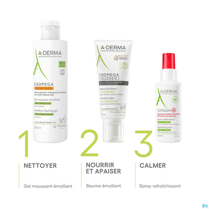 Exomega Control Gel Moussant Émollient Anti-Grattage 500ml