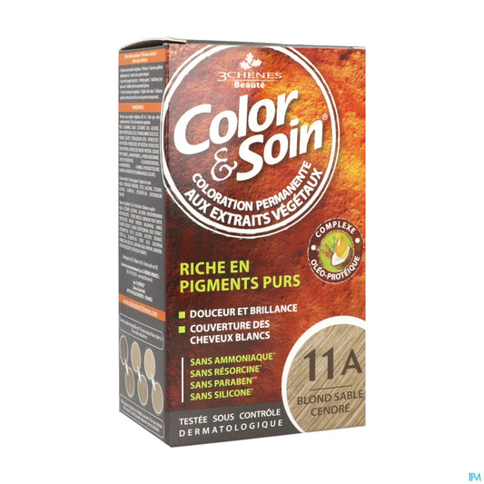 3 Chênes Color & Soin 11A Blond Sable Cendre