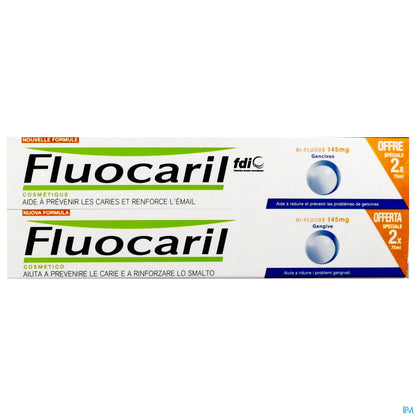 Bi-Fluoride Toothpaste for Gums 145 mg Pack of 2 x 75 ml