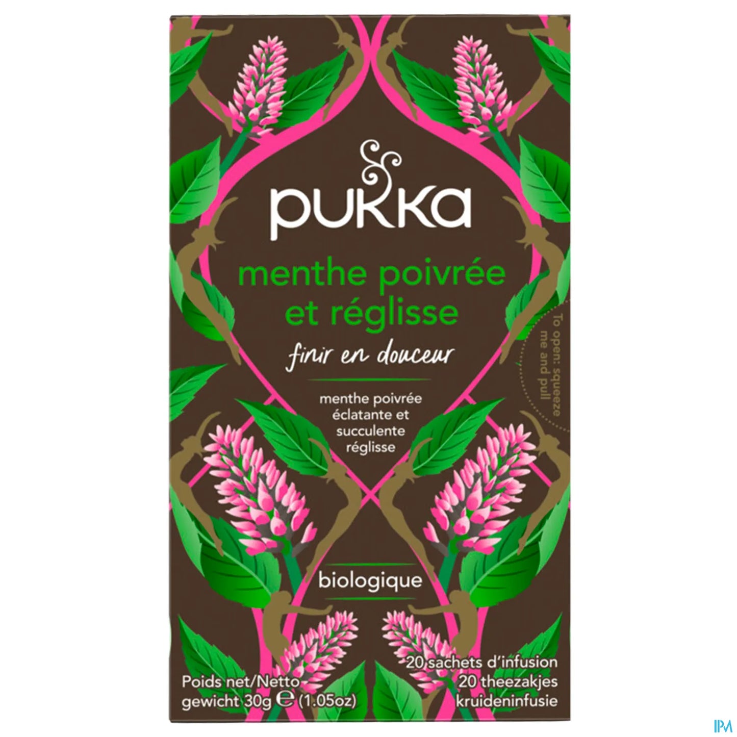 Infusion Menthe Poivrée et Réglisse Bio 20 Sachets