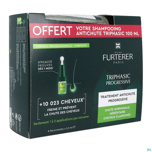 Trattamento anticaduta progressivo trifasico 8 fiale da 5,5 ml