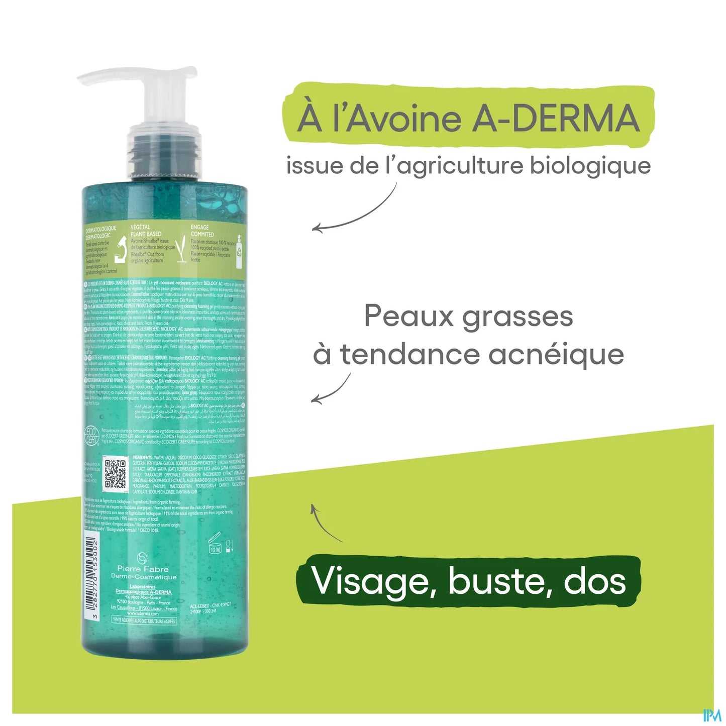 Biology Acné Gel Moussant 400 ml