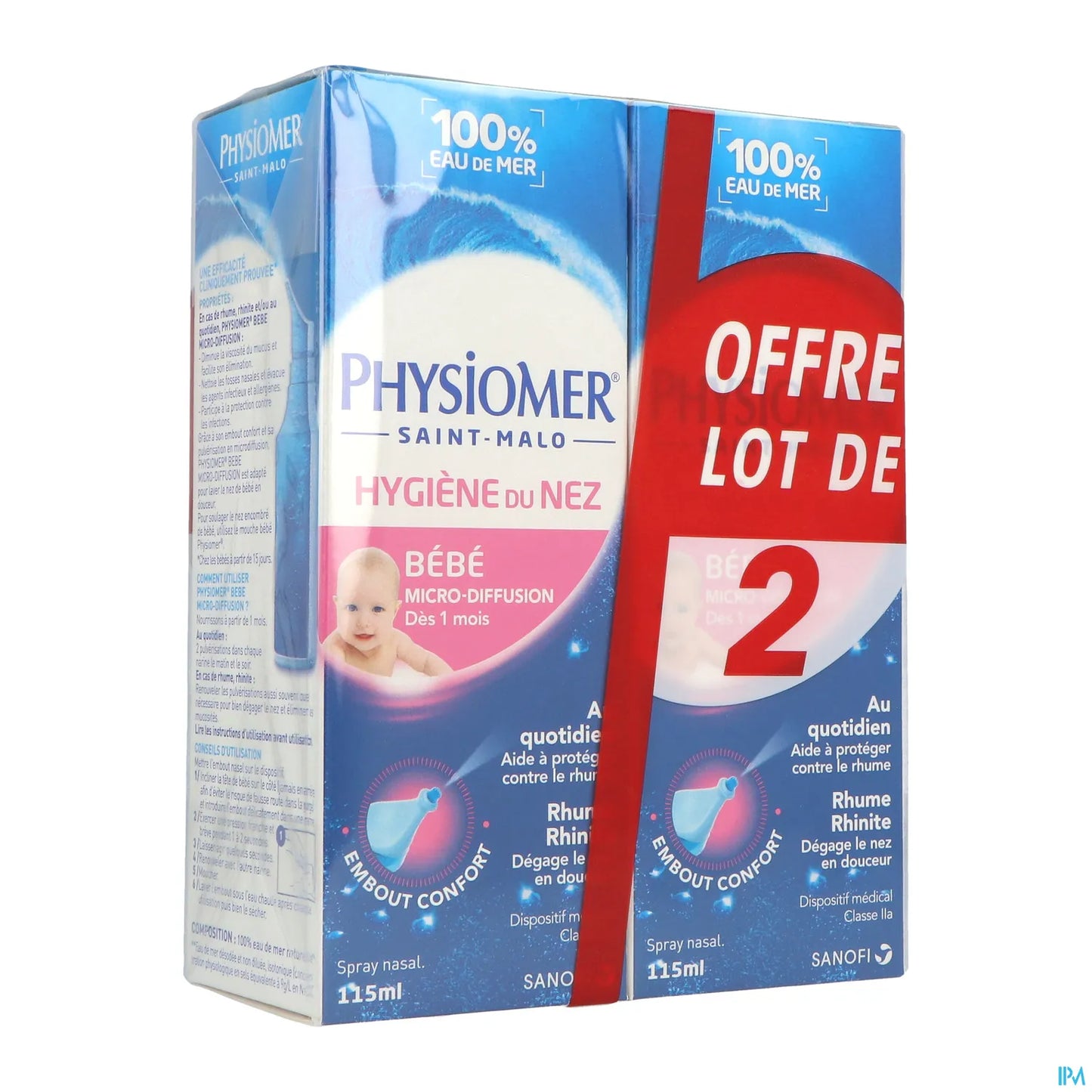 Bébé Hygiène du Nez Lot de 2 x 115ml