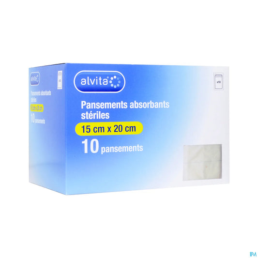 Sterile Superabsorbent Dressing 15x20 cm 10 Units