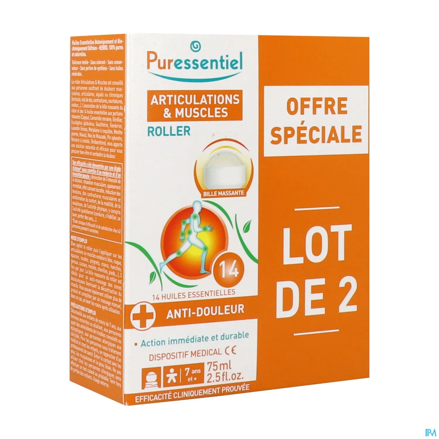 Articulations Et Muscles Roller Lot 2x75 Ml