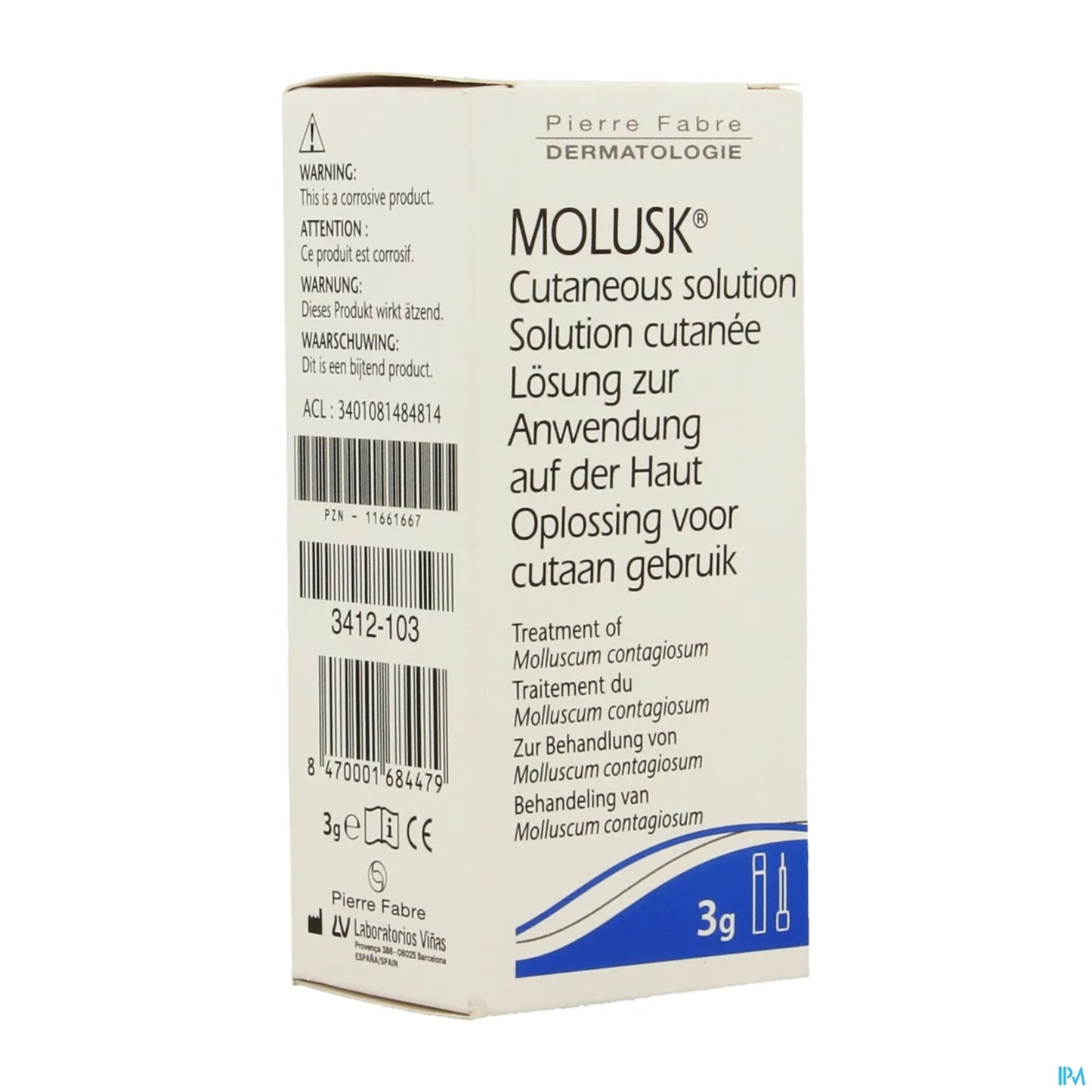 Molusderm Solution Cutanée Molluscum Contagiosum 3G
