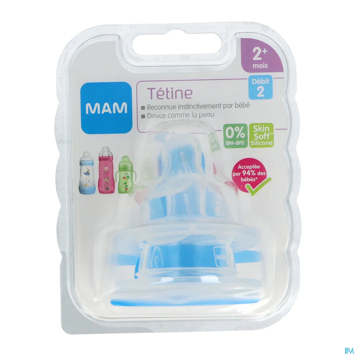 Pacifier +2 Months Flow 2 Pack of 2