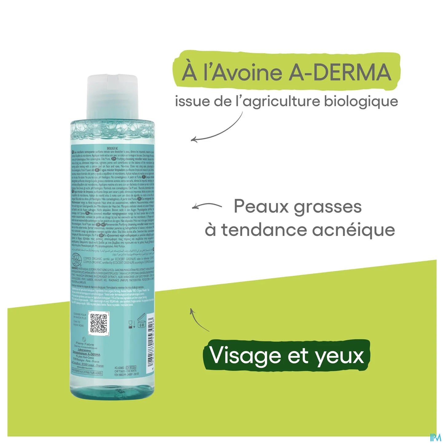 A Derma Biology AC Eau Micellaire Nettoyante Purifiante 200 mL