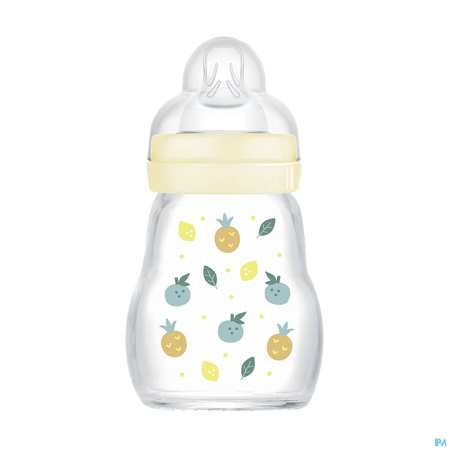 Premium Glass Baby Bottle 170ml White Flow 1