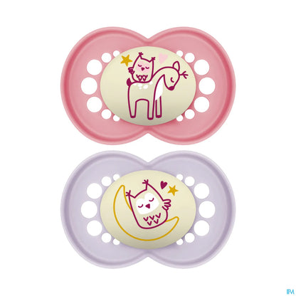 Sucette Original Nuit Silicone +18 Mois Lot de 2