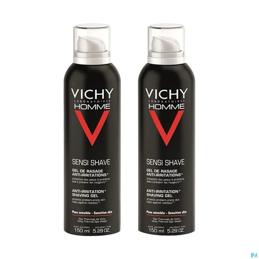 Gel de Rasage Peaux Sensibles 2x150 mL