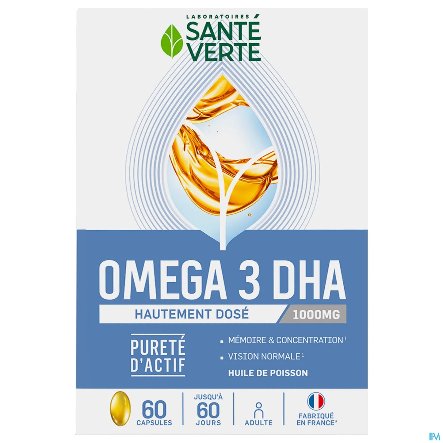 Omega 3 1000 mg de DHA 60 Capsules