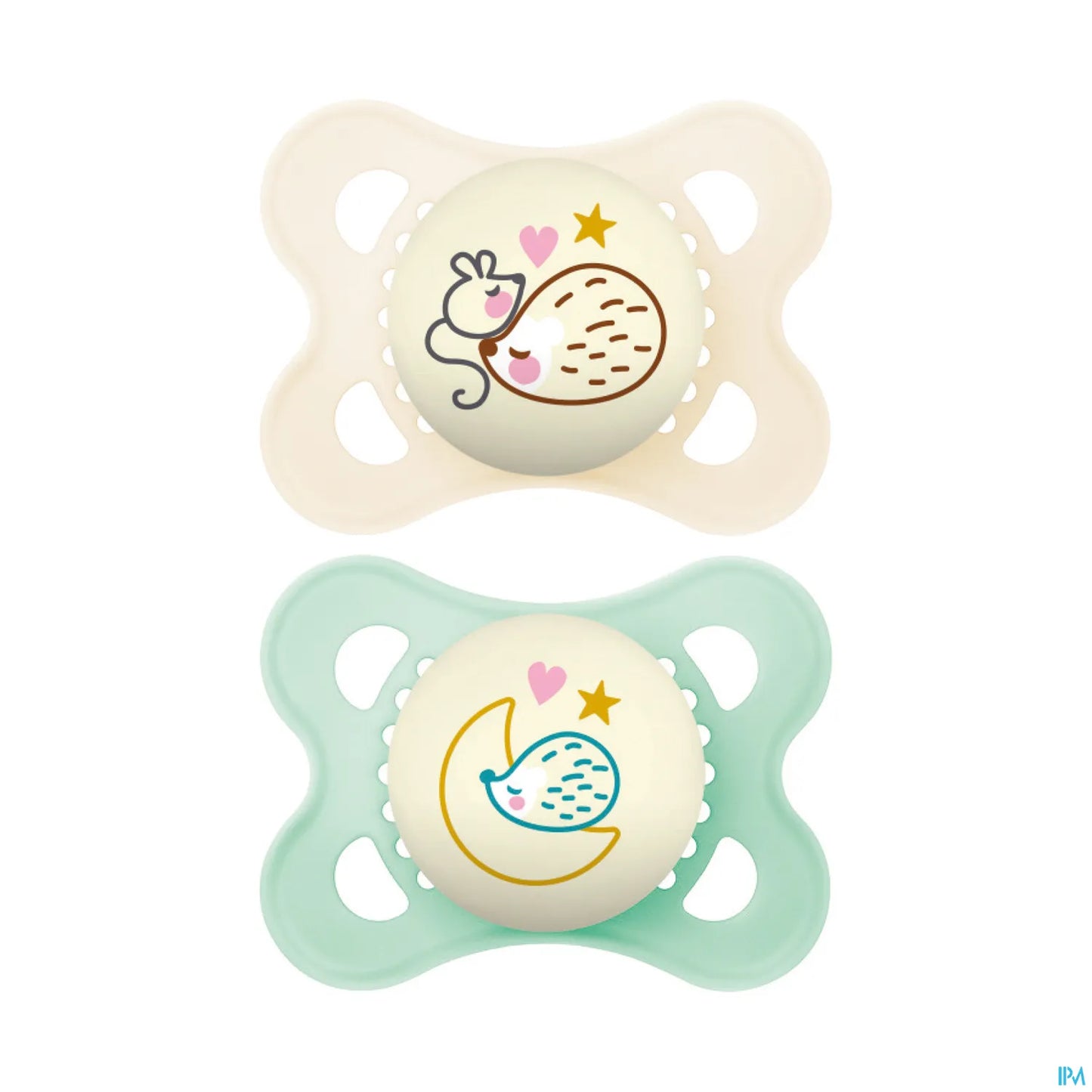 Lot de 2 Sucettes Original Nuit 2-6 Mois Silicone