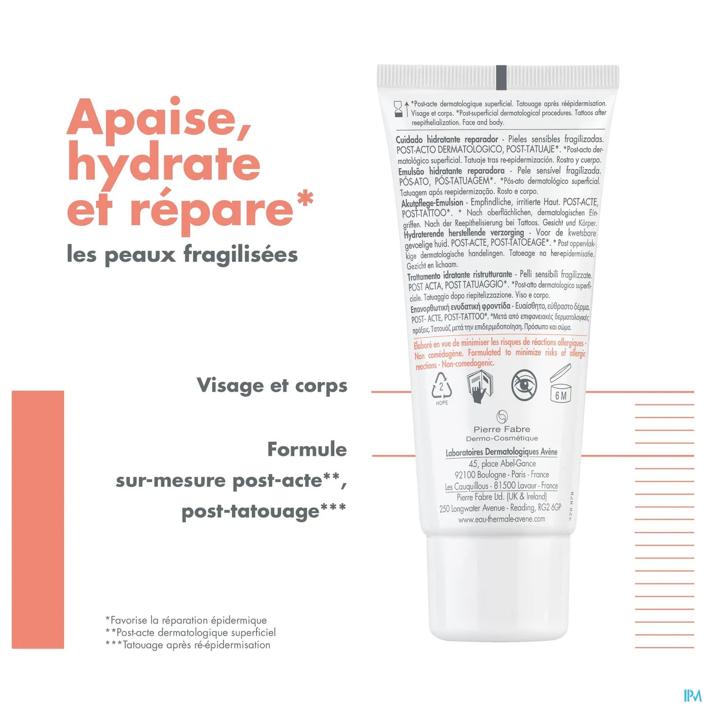 Cicalfate+ Emulsion Hydratante Réparatrice Peau 40ml