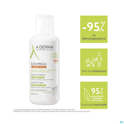 Exomega Control Baume Emollient Anti-Grattage 400ml