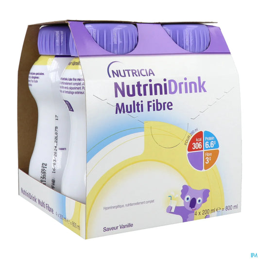 Gallia Nutrinidrink Multi Fibres Vanille 4 x 200 mL