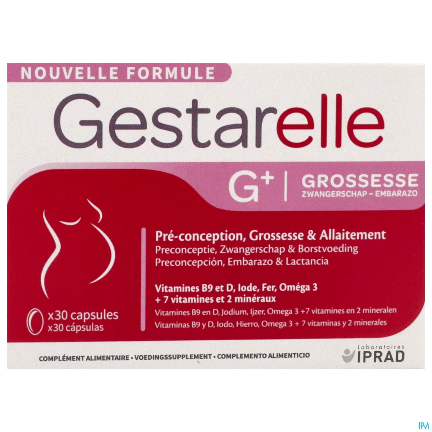 Iprad Laboratories Gestarelle G+ Pregnancy 30 Capsules