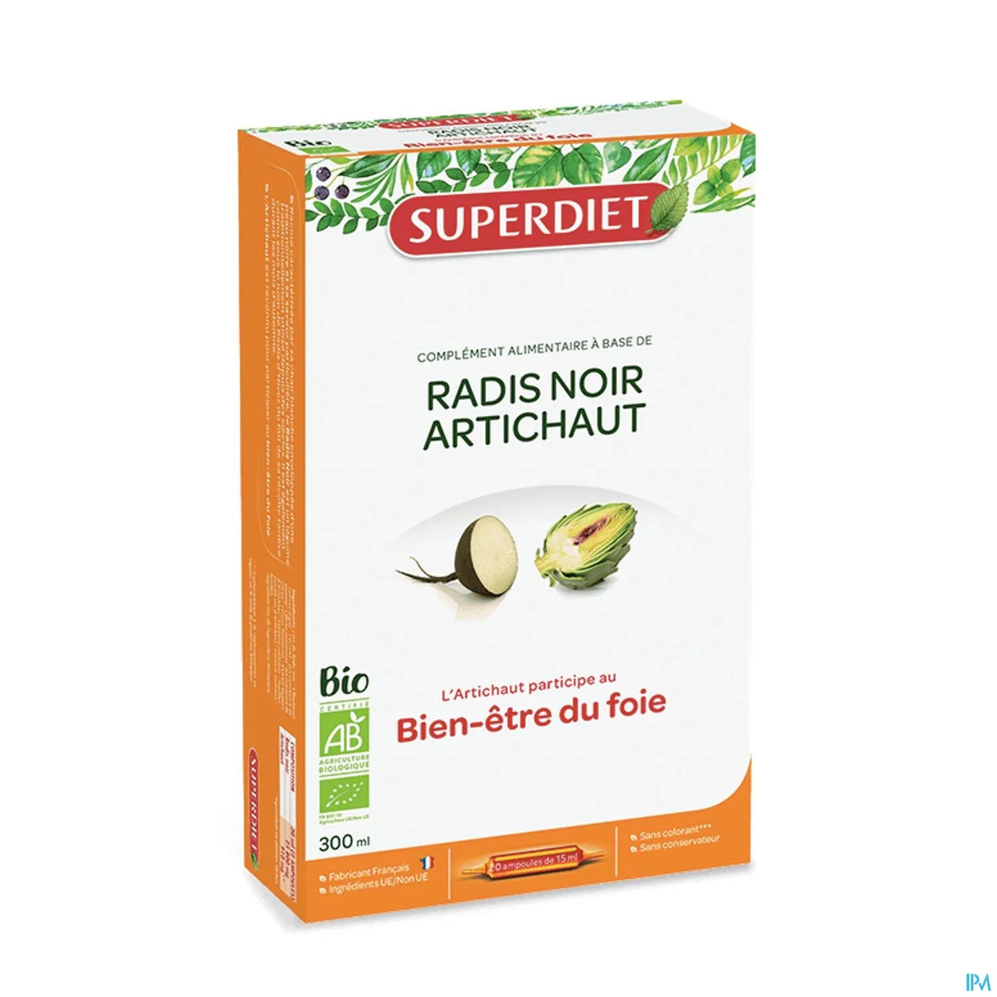 Radis Noir Artichaut Bio 20 ampoules 15ml