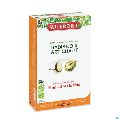 Radis Noir Artichaut Bio 20 ampoules 15ml